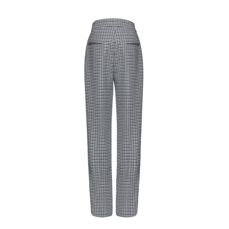 Jacquard Houndstooth Trouser - Hottie + Lord