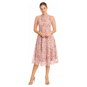 Pink Midi Sleeveless lace Dress - Hottie + Lord