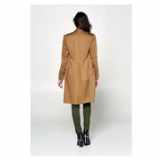 Camel Double Breasted Midi Coat - Hottie + Lord