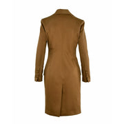 Camel Double Breasted Midi Coat - Hottie + Lord